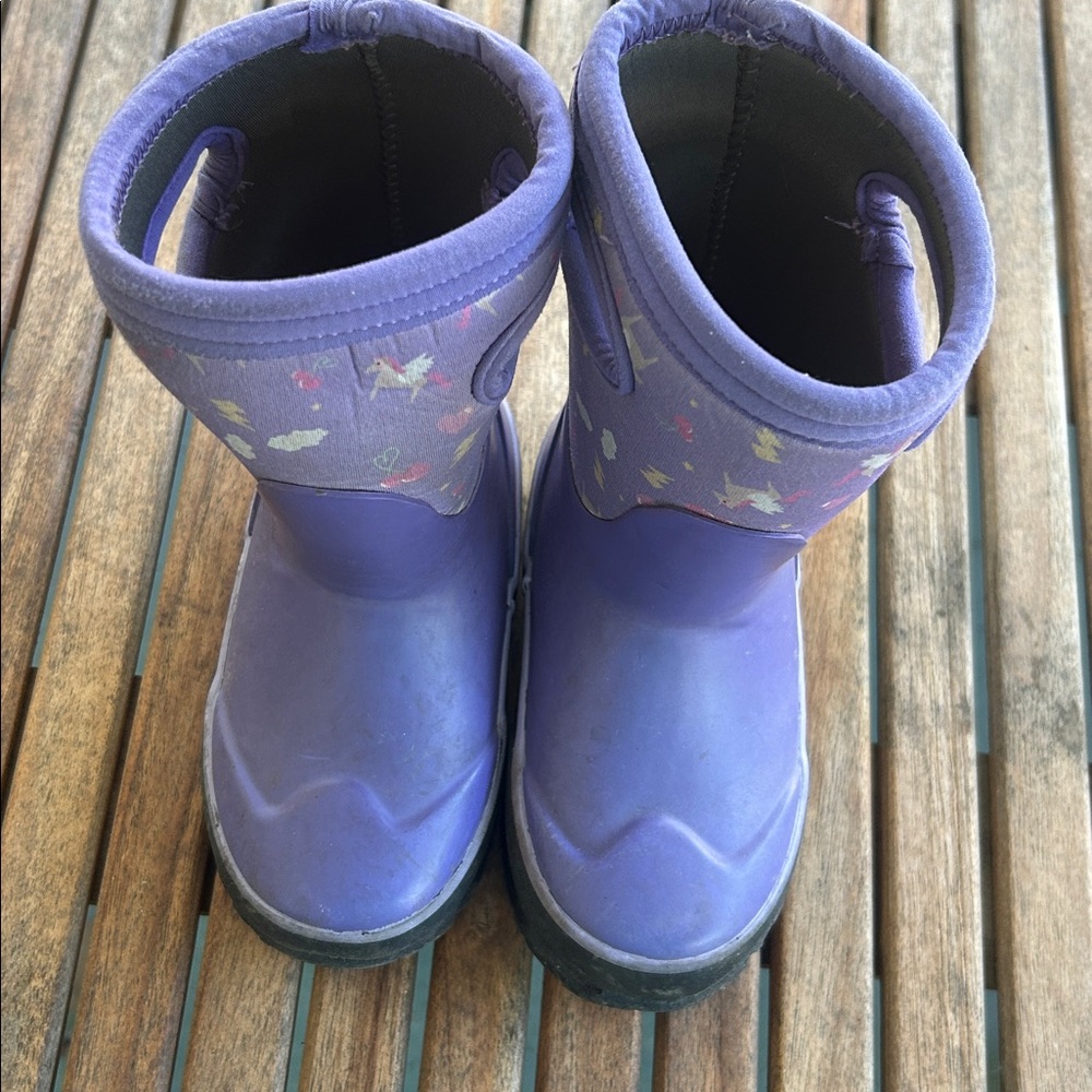 Bogs Purple Kids Unicorn Boots